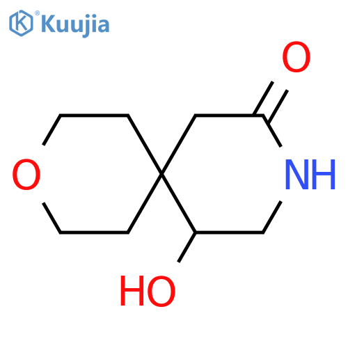 3-Oxa-9-azaspiro[5.5]undecan-8-one, 11-hydroxy- structure
