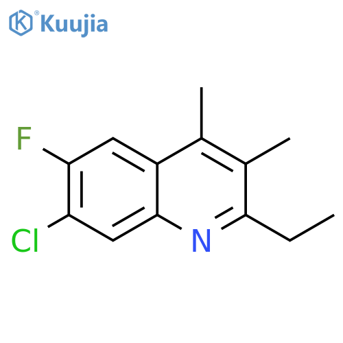 Quinoline, 7-chloro-2-ethyl-6-fluoro-3,4-dimethyl- structure