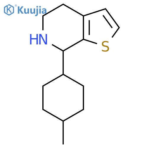 7-(4-methylcyclohexyl)-4H,5H,6H,7H-thieno2,3-cpyridine structure