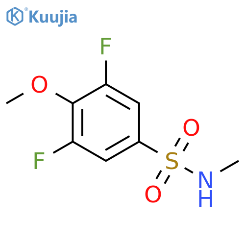 Benzenesulfonamide, 3,5-difluoro-4-methoxy-N-methyl- structure