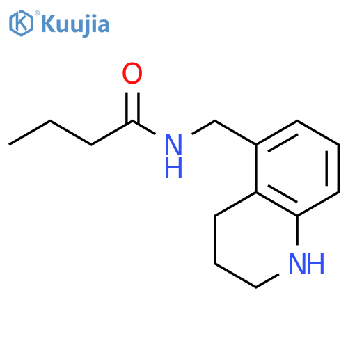Butanamide, N-[(1,2,3,4-tetrahydro-5-quinolinyl)methyl]- structure