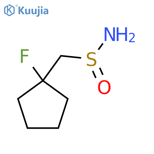 (1-Fluorocyclopentyl)methanesulfinamide structure