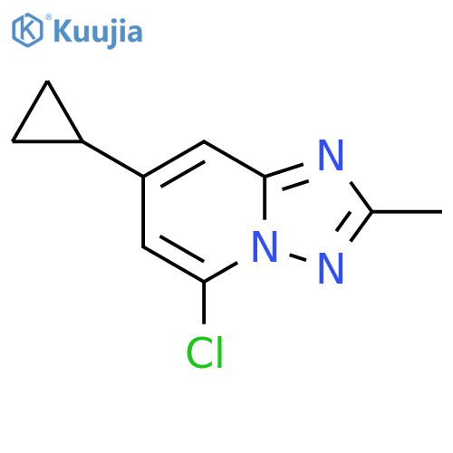 5-chloro-7-cyclopropyl-2-methyl-1,2,4triazolo1,5-apyridine structure