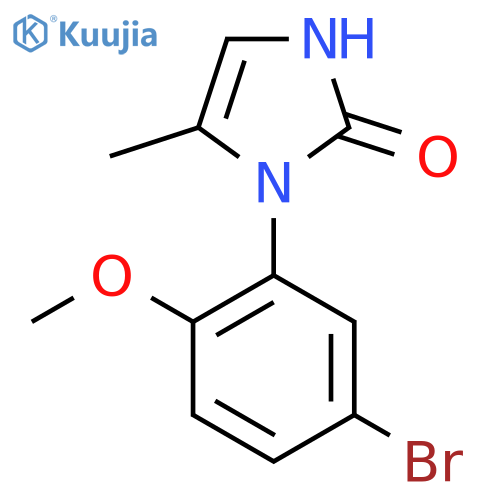 1-(5-bromo-2-methoxyphenyl)-5-methyl-2,3-dihydro-1H-imidazol-2-one structure