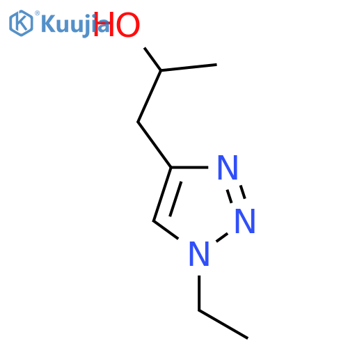 1-(1-ethyl-1H-1,2,3-triazol-4-yl)propan-2-ol structure