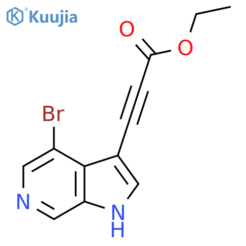 ethyl 3-{4-bromo-1H-pyrrolo2,3-cpyridin-3-yl}prop-2-ynoate structure