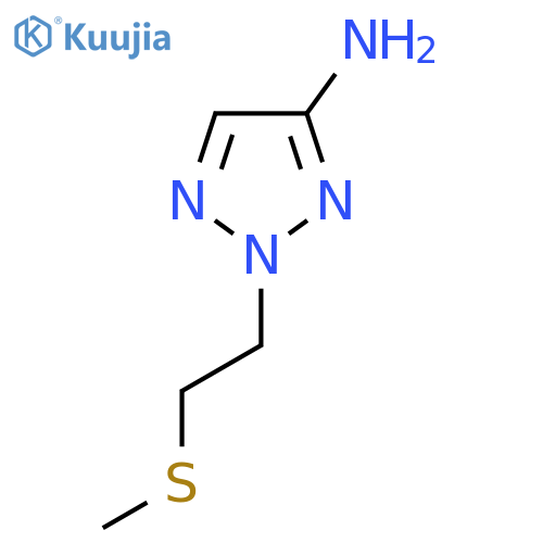 2-[2-(methylsulfanyl)ethyl]-2H-1,2,3-triazol-4-amine structure