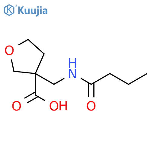 3-Furancarboxylic acid, tetrahydro-3-[[(1-oxobutyl)amino]methyl]- structure