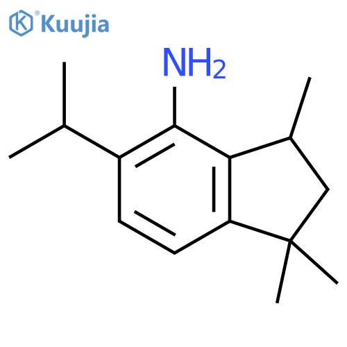 1H-Inden-4-amine, 2,3-dihydro-1,1,3-trimethyl-5-(1-methylethyl)- structure