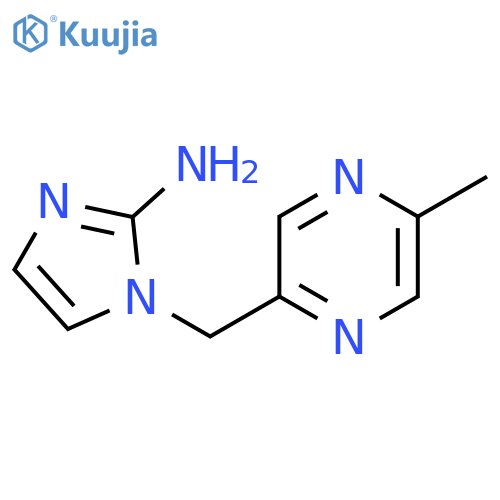 1-(5-methylpyrazin-2-yl)methyl-1H-imidazol-2-amine structure