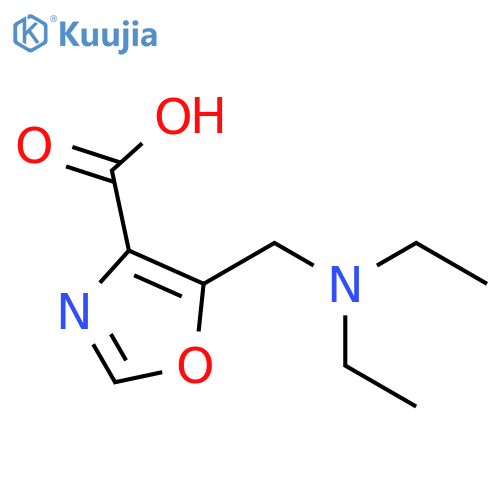 4-Oxazolecarboxylic acid, 5-[(diethylamino)methyl]- structure
