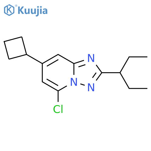 5-chloro-7-cyclobutyl-2-(pentan-3-yl)-1,2,4triazolo1,5-apyridine structure