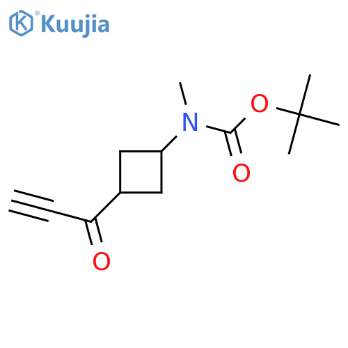 tert-butyl N-methyl-N-[3-(prop-2-ynoyl)cyclobutyl]carbamate structure