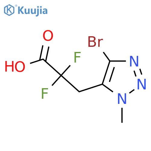 1H-1,2,3-Triazole-5-propanoic acid, 4-bromo-α,α-difluoro-1-methyl- structure