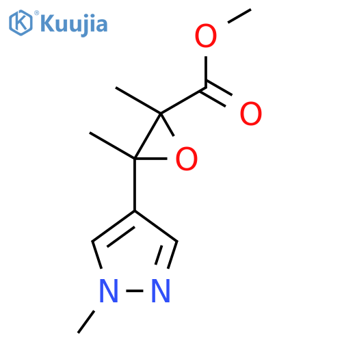 methyl 2,3-dimethyl-3-(1-methyl-1H-pyrazol-4-yl)oxirane-2-carboxylate structure