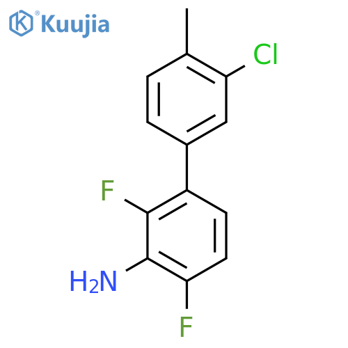 3-(3-Chloro-4-methylphenyl)-2,6-difluoroaniline structure