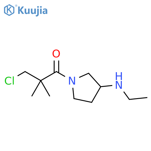 1-Propanone, 2-(chloromethyl)-1-[3-(ethylamino)-1-pyrrolidinyl]-2-methyl- structure