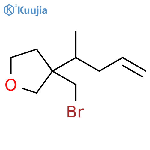 Furan, 3-(bromomethyl)tetrahydro-3-(1-methyl-3-buten-1-yl)- structure
