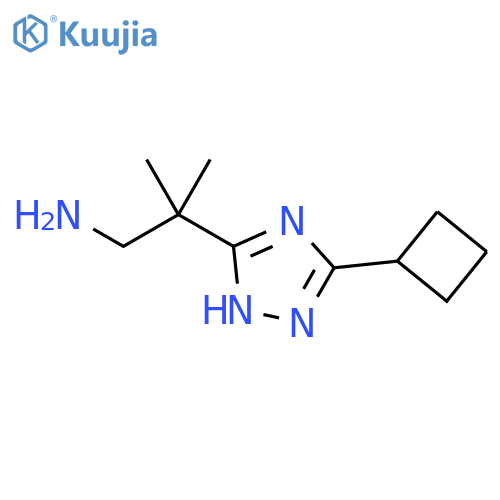 1H-1,2,4-Triazole-5-ethanamine, 3-cyclobutyl-β,β-dimethyl- structure
