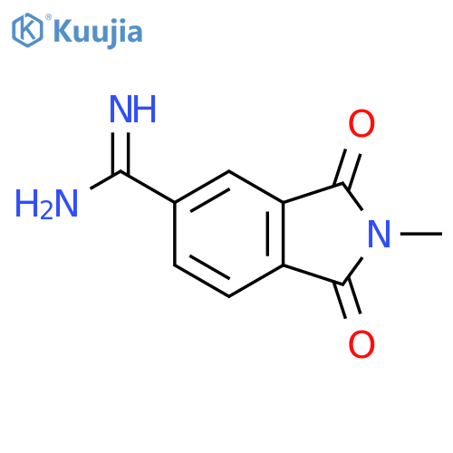 1H-Isoindole-5-carboximidamide, 2,3-dihydro-2-methyl-1,3-dioxo- structure