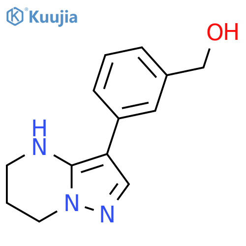 (3-{4H,5H,6H,7H-pyrazolo[1,5-a]pyrimidin-3-yl}phenyl)methanol structure