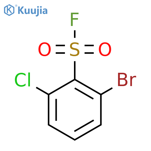 2-Bromo-6-chlorobenzene-1-sulfonyl fluoride structure
