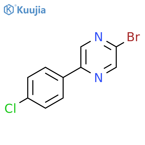 Pyrazine, 2-bromo-5-(4-chlorophenyl)- structure