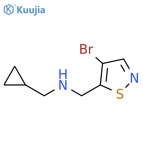 5-Isothiazolemethanamine, 4-bromo-N-(cyclopropylmethyl)- structure