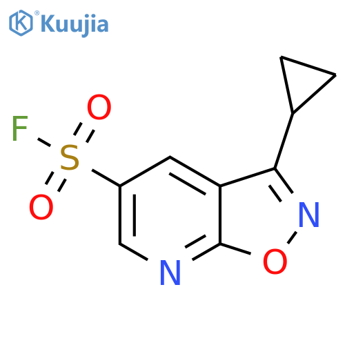 3-Cyclopropyl-[1,2]oxazolo[5,4-b]pyridine-5-sulfonyl fluoride structure