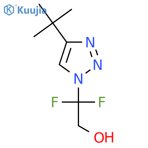 2-(4-Tert-butyltriazol-1-yl)-2,2-difluoroethanol structure