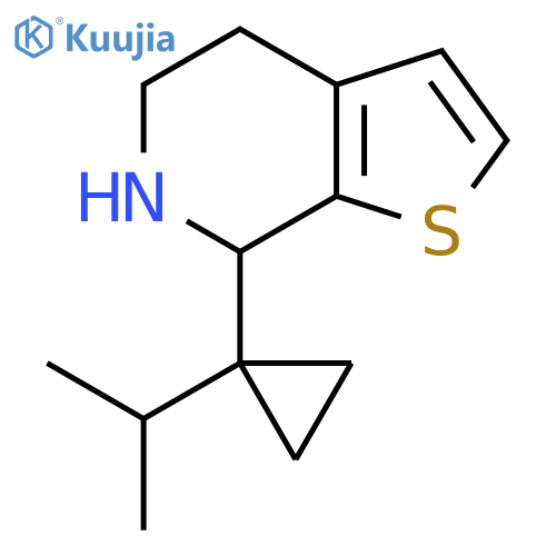 7-1-(propan-2-yl)cyclopropyl-4H,5H,6H,7H-thieno2,3-cpyridine structure