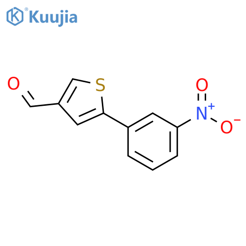 5-(3-Nitrophenyl)thiophene-3-carbaldehyde structure