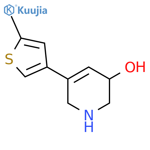 5-(5-Methylthiophen-3-yl)-1,2,3,6-tetrahydropyridin-3-ol structure