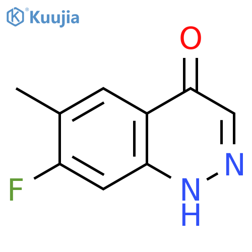 4(1H)-Cinnolinone, 7-fluoro-6-methyl- structure