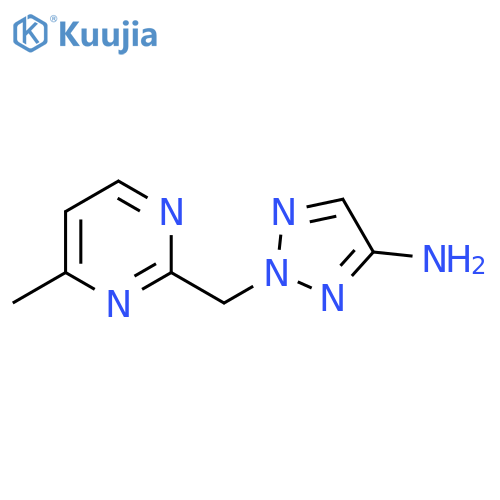 2-(4-methylpyrimidin-2-yl)methyl-2H-1,2,3-triazol-4-amine structure