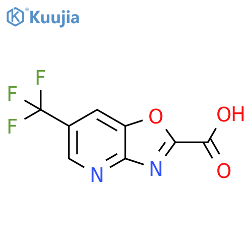 Oxazolo[4,5-b]pyridine-2-carboxylic acid, 6-(trifluoromethyl)- structure