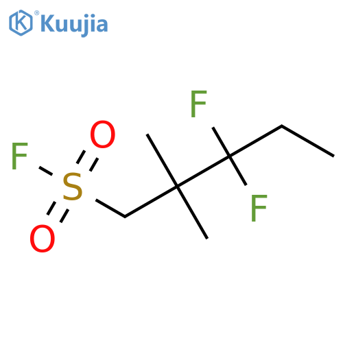 3,3-Difluoro-2,2-dimethylpentane-1-sulfonyl fluoride structure