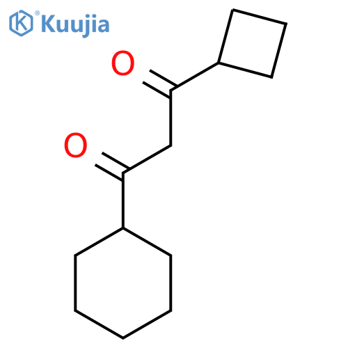 1-cyclobutyl-3-cyclohexylpropane-1,3-dione structure