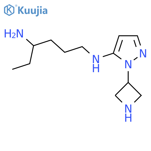 N1-1-(azetidin-3-yl)-1H-pyrazol-5-ylhexane-1,4-diamine structure