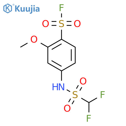 4-(Difluoromethanesulfonamido)-2-methoxybenzene-1-sulfonyl fluoride structure