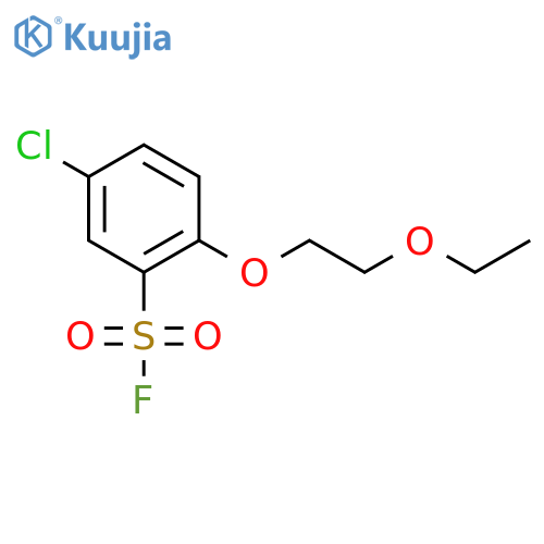 5-Chloro-2-(2-ethoxyethoxy)benzene-1-sulfonyl fluoride structure