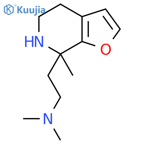 dimethyl(2-{7-methyl-4H,5H,6H,7H-furo2,3-cpyridin-7-yl}ethyl)amine structure