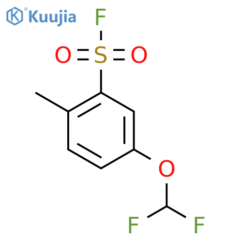5-(difluoromethoxy)-2-methylbenzene-1-sulfonyl fluoride structure