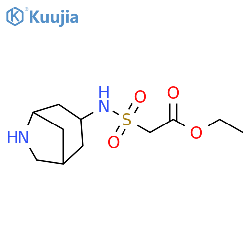 Acetic acid, 2-[(6-azabicyclo[3.2.1]oct-3-ylamino)sulfonyl]-, ethyl ester structure