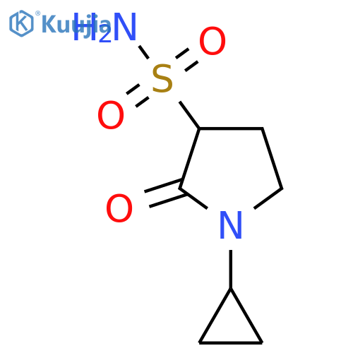 1-cyclopropyl-2-oxopyrrolidine-3-sulfonamide structure