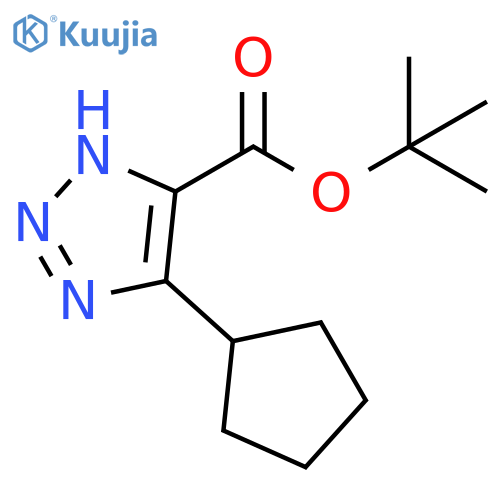 1H-1,2,3-Triazole-5-carboxylic acid, 4-cyclopentyl-, 1,1-dimethylethyl ester structure