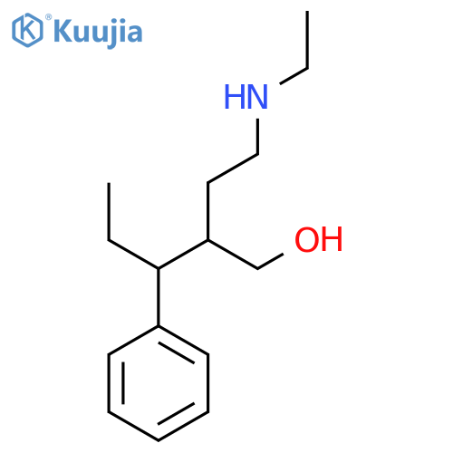 2-[2-(Ethylamino)ethyl]-3-phenylpentan-1-ol structure