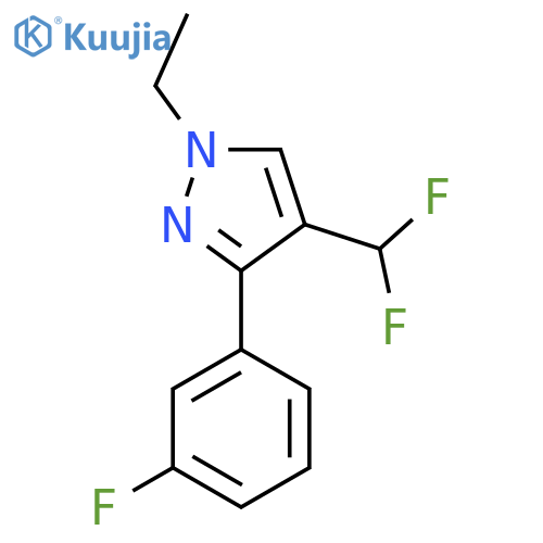 4-(difluoromethyl)-1-ethyl-3-(3-fluorophenyl)-1H-pyrazole structure