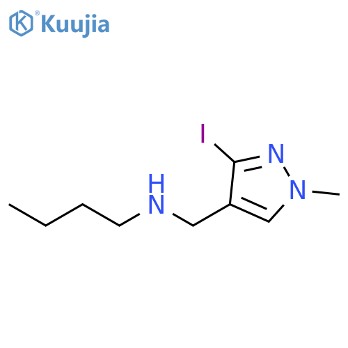 1H-Pyrazole-4-methanamine, N-butyl-3-iodo-1-methyl- structure