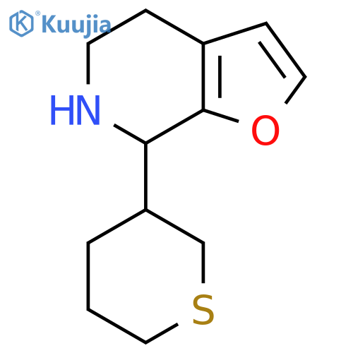 7-(thian-3-yl)-4H,5H,6H,7H-furo2,3-cpyridine structure